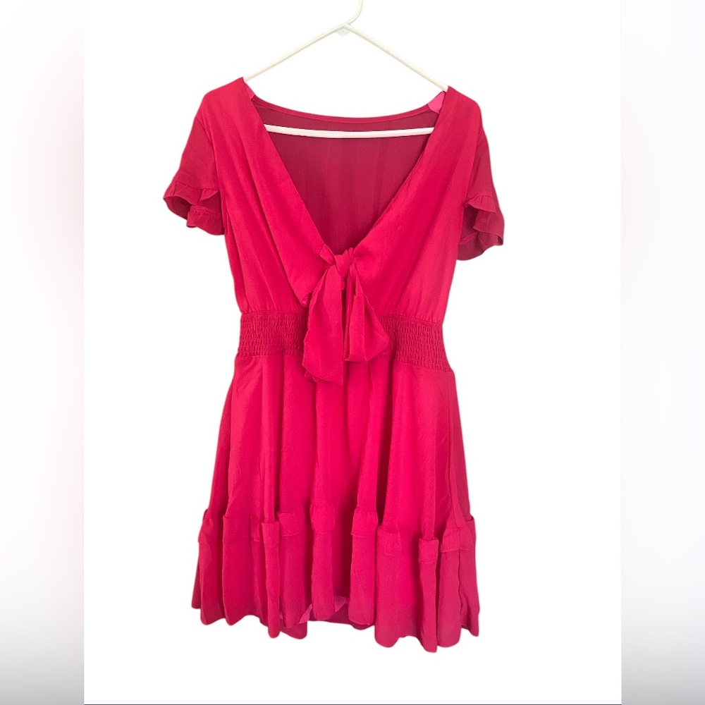 Hello Molly mini dress (hot pink)
